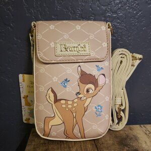 Disney Primark Bambi Faux Leather Crossbody Bag Cell Phone Bag NWT
